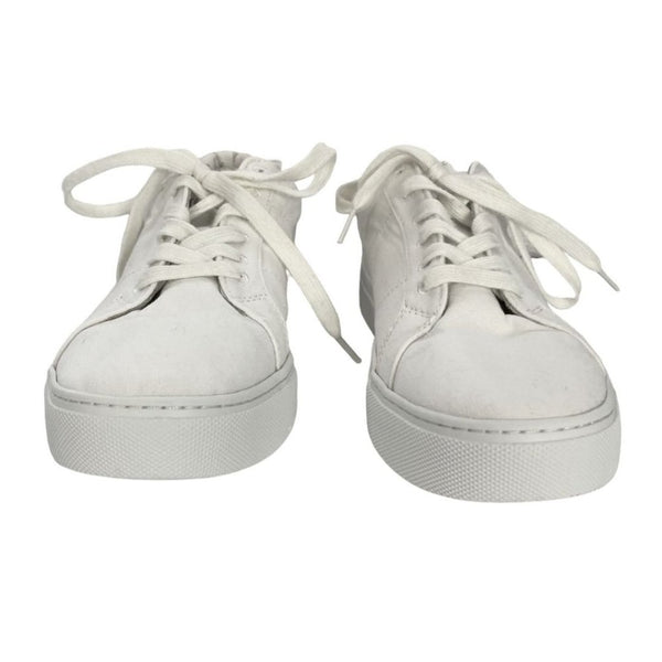 GREATS BROOKLYN WOMEN ROYALE TEXTILE WHITE LOW TOP ESPADRILLE - 8