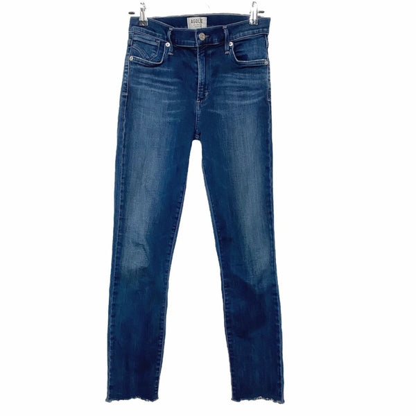 AGOLDE HIGH RISE SKINNY CROPPED RAW JEANS - 27