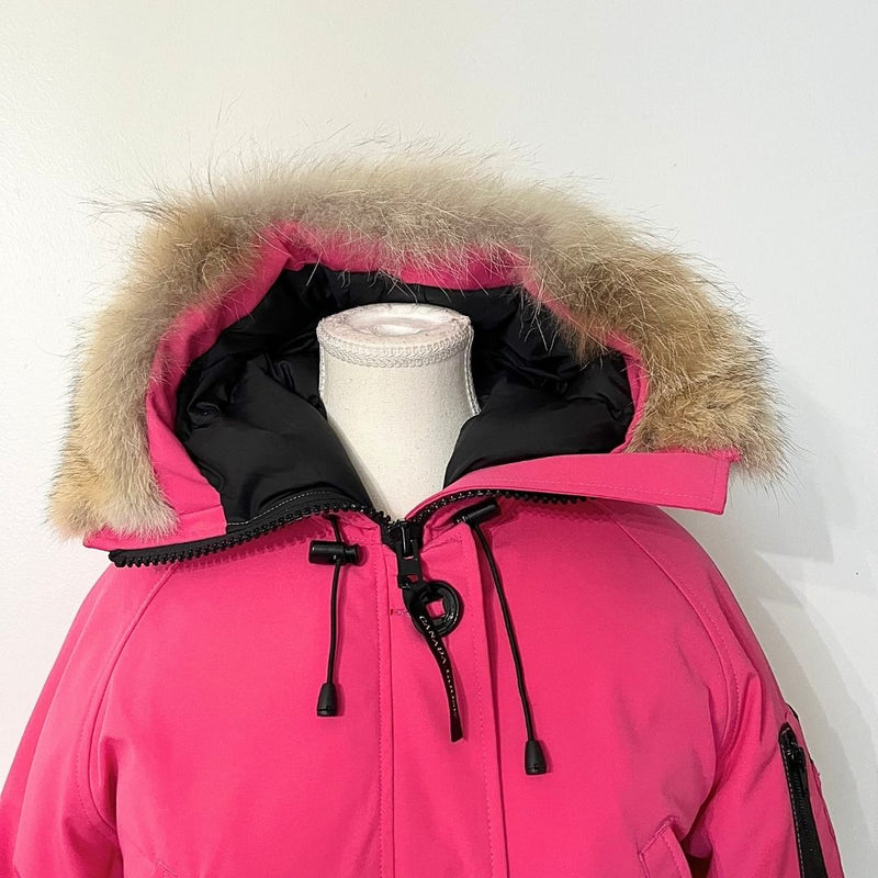 Pink canada goose bomber best sale