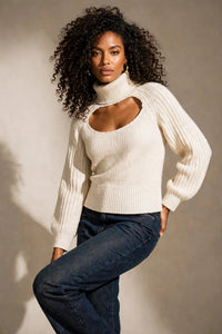 Pull Murane en laine beige, IRO _vue édito de face