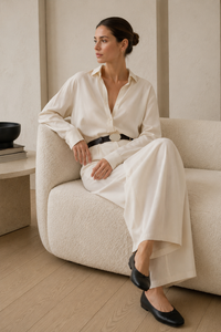 Ceinture Audrey en cuir noir