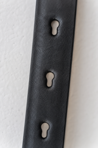 Ceinture Audrey en cuir noir