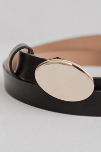 Ceinture Audrey en cuir noir