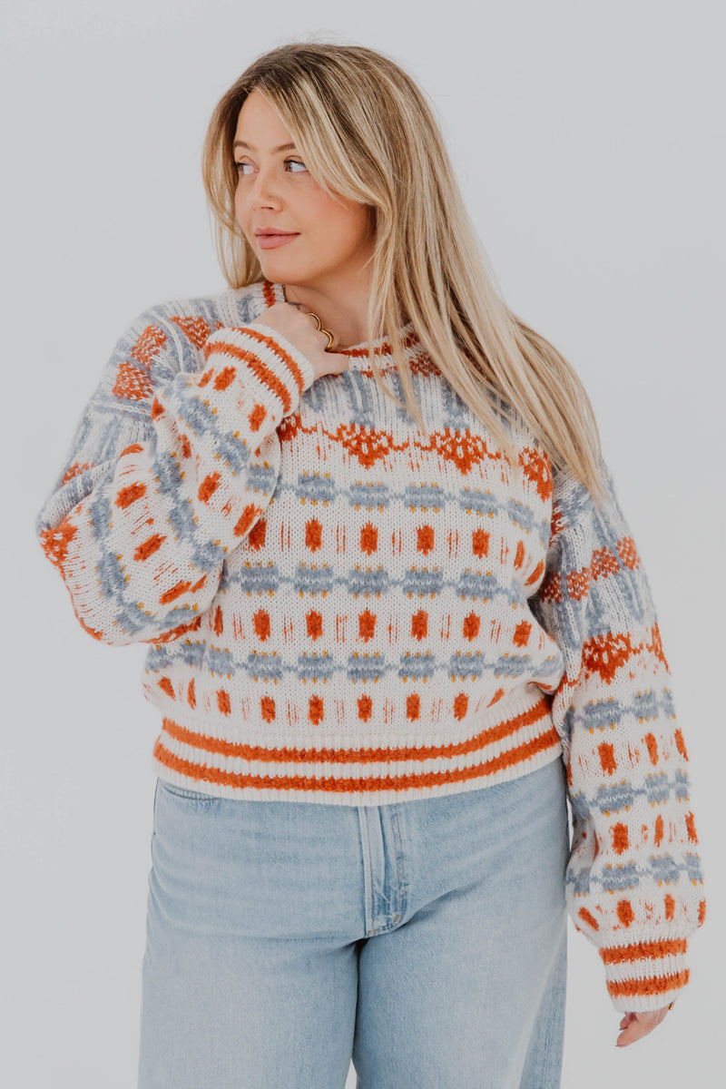 Sweater jacquard blanc The Long Drop par Mother, coupe oversize décontractée, tricot texturé, style casual chic - style cabine - vue de face