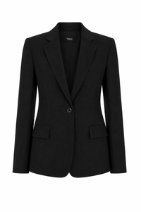 Blazer cintré noir à un bouton