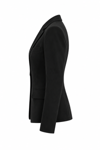 Blazer cintré noir à un bouton