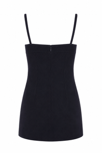 Camisole toteme à pinces bleue marine - Haut premium authentique - vue de dos
