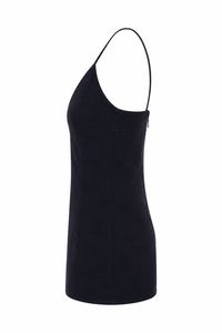 Camisole toteme à pinces bleue marine - Haut premium authentique - vue de côté