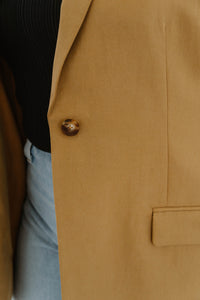 Veste sans manches Ulla Johnson Joelle  mi-longue fauve détail bouton