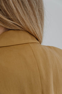 Veste sans manches Ulla Johnson Joelle  mi-longue fauve détail tissu