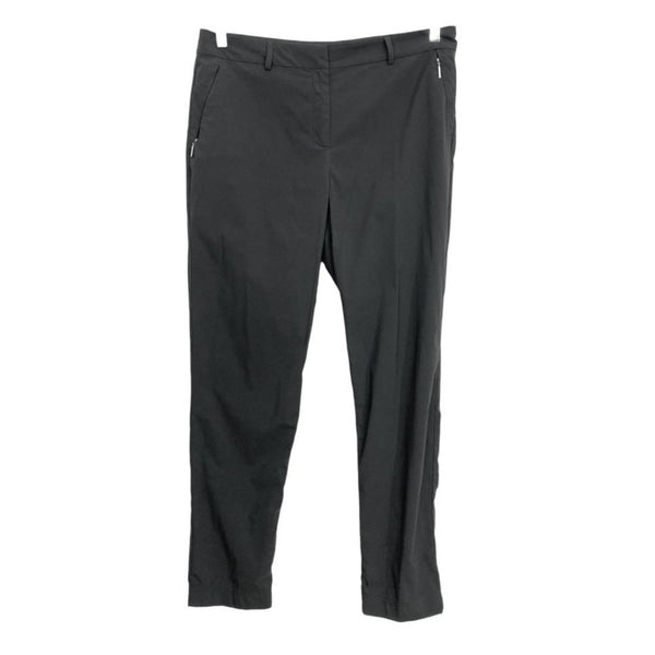 ANATOMIE THEA GREY ZIPPED POCKETS ANKLE NYLON PANTS - L